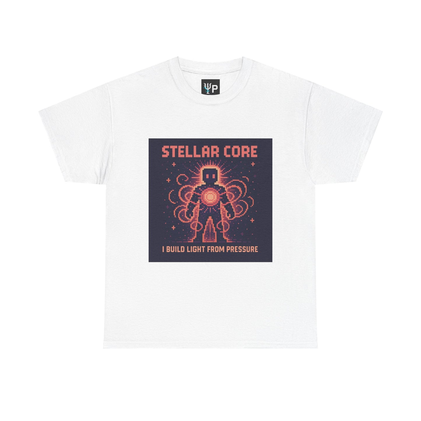 Stellar Core – Nuclear Fusion Pixel Tee - PixelatedPhysics