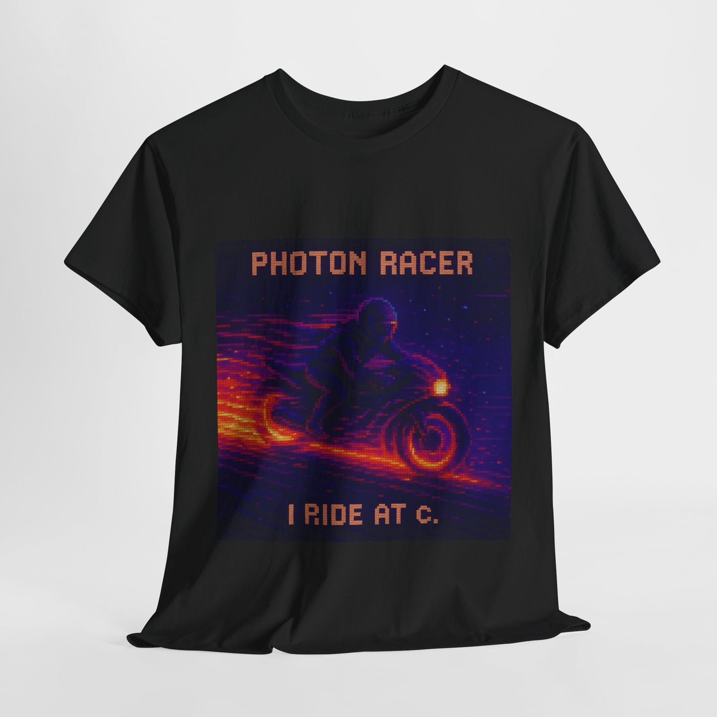 Photon Racer – Electromagnetism / Light-Speed Motion Pixel Tee - PixelatedPhysics