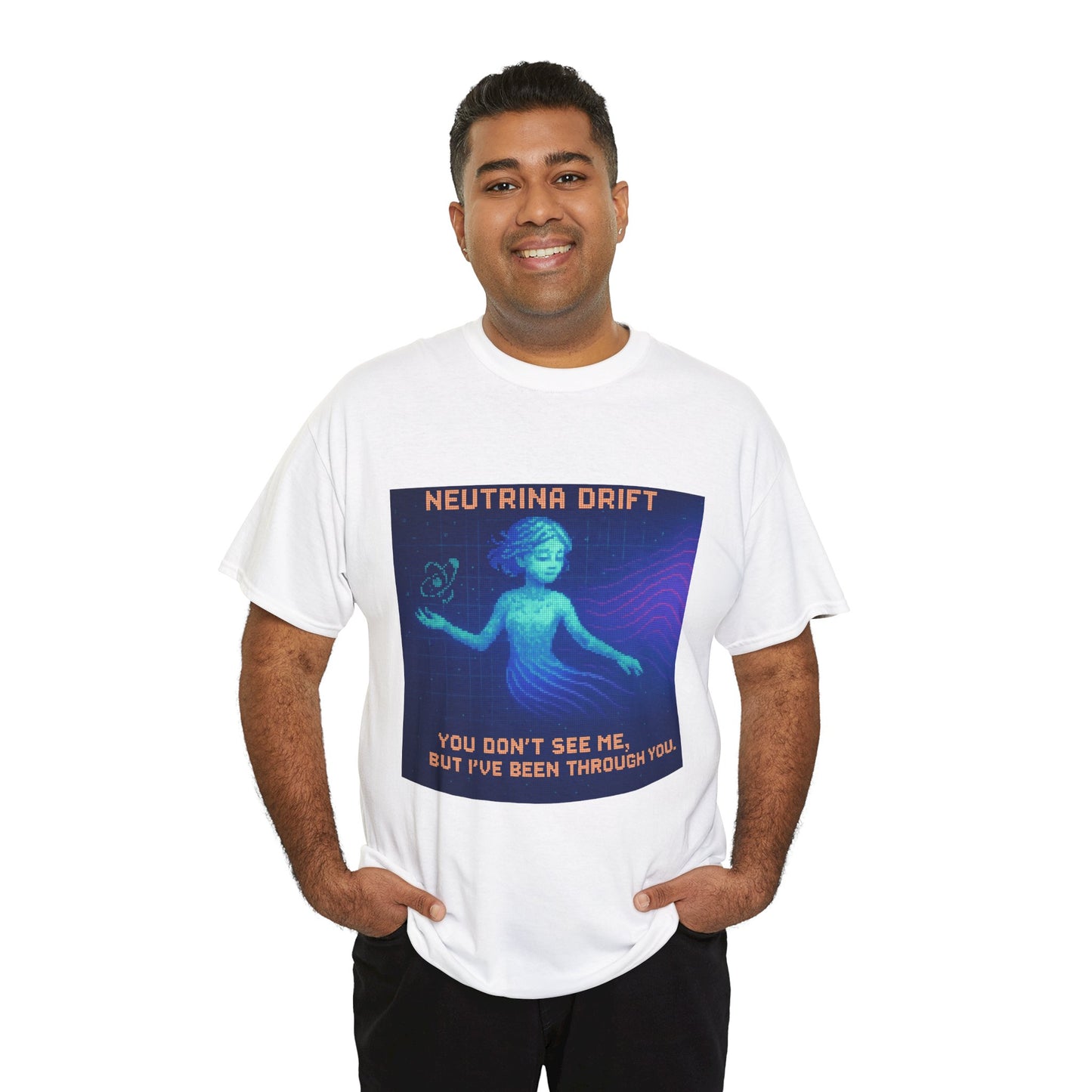 Neutrina Drift – Weak Nuclear Force / Lepton Phase Pixel Tee - PixelatedPhysics