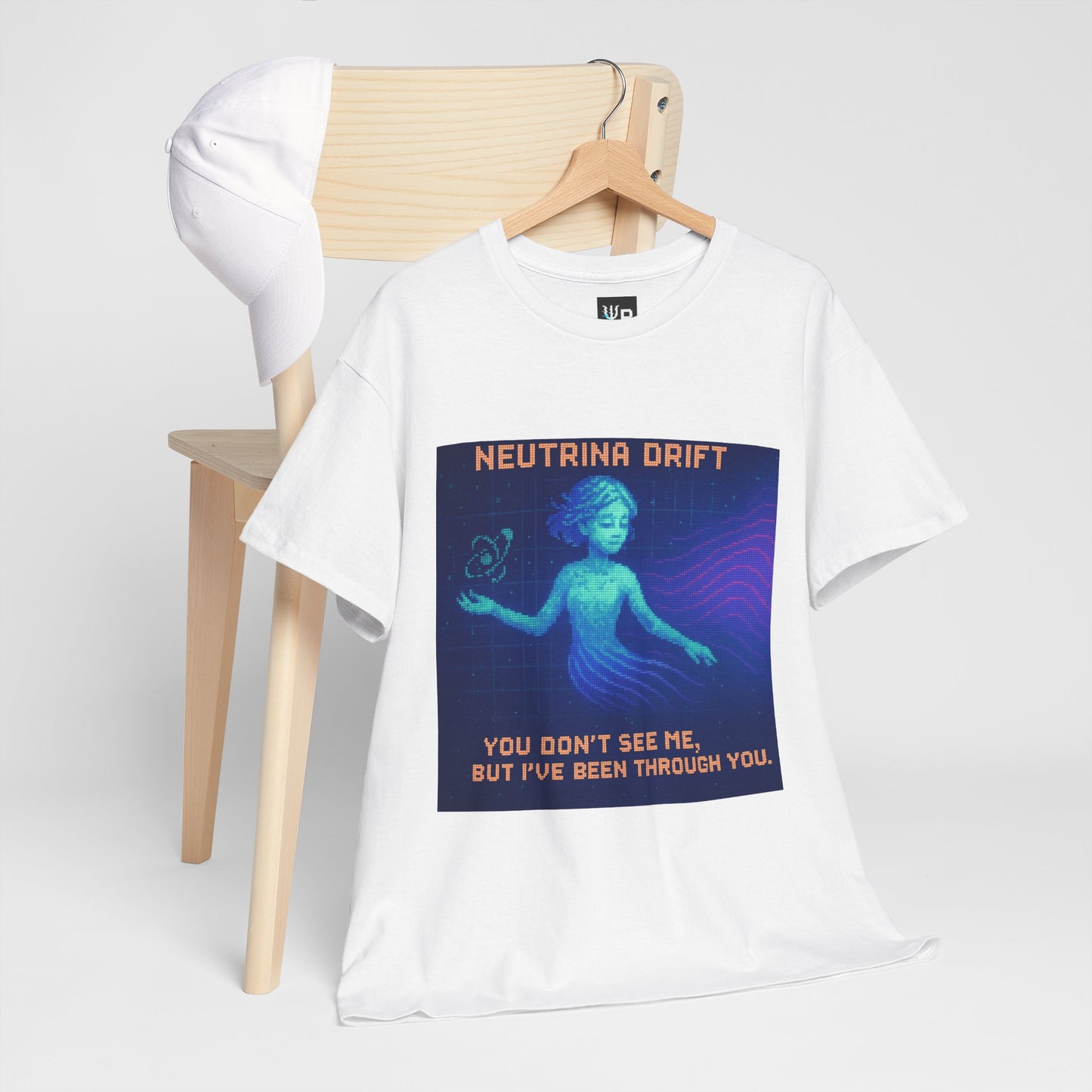 Neutrina Drift – Weak Nuclear Force / Lepton Phase Pixel Tee - PixelatedPhysics