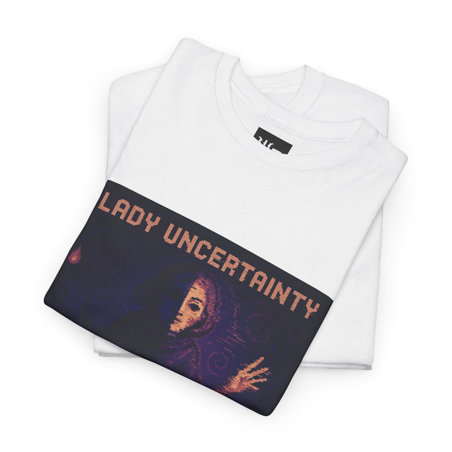 Lady Uncertainty – Quantum Mechanics / Heisenberg’s Limit Pixel Tee - PixelatedPhysics