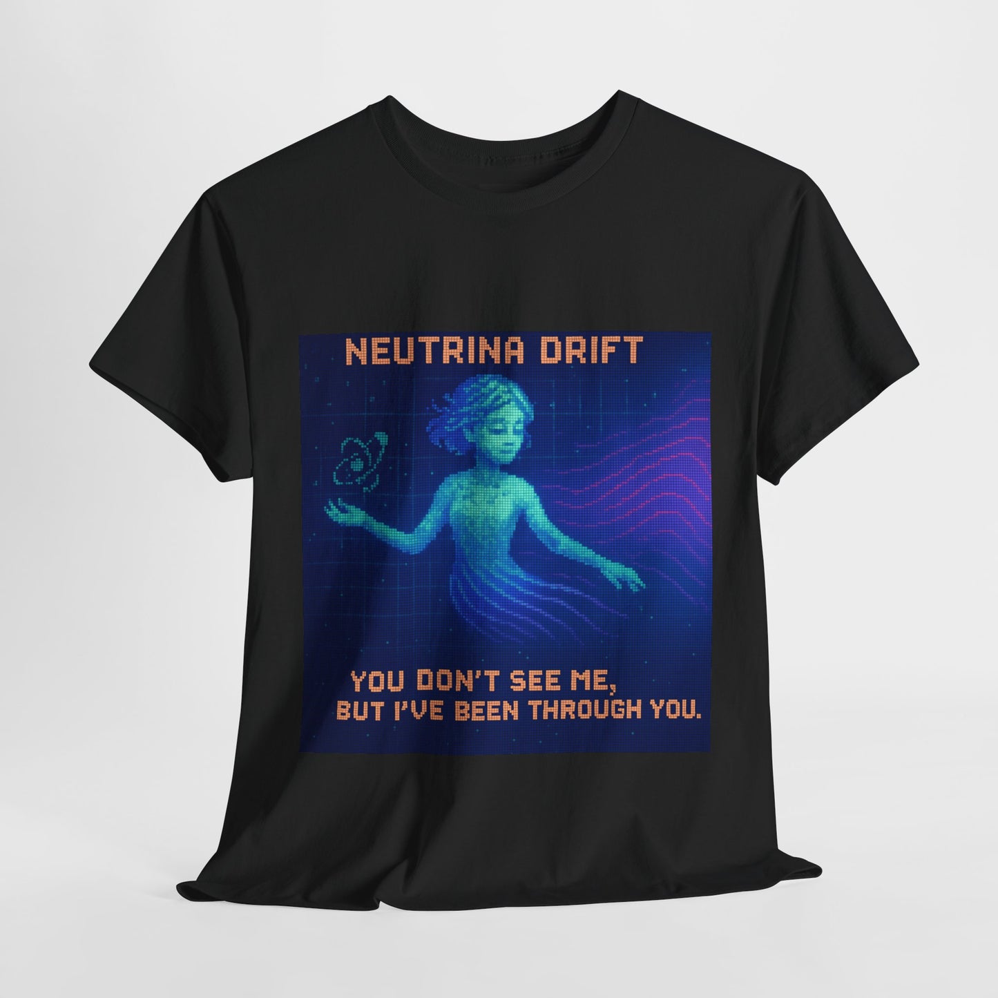 Neutrina Drift – Weak Nuclear Force / Lepton Phase Pixel Tee - PixelatedPhysics