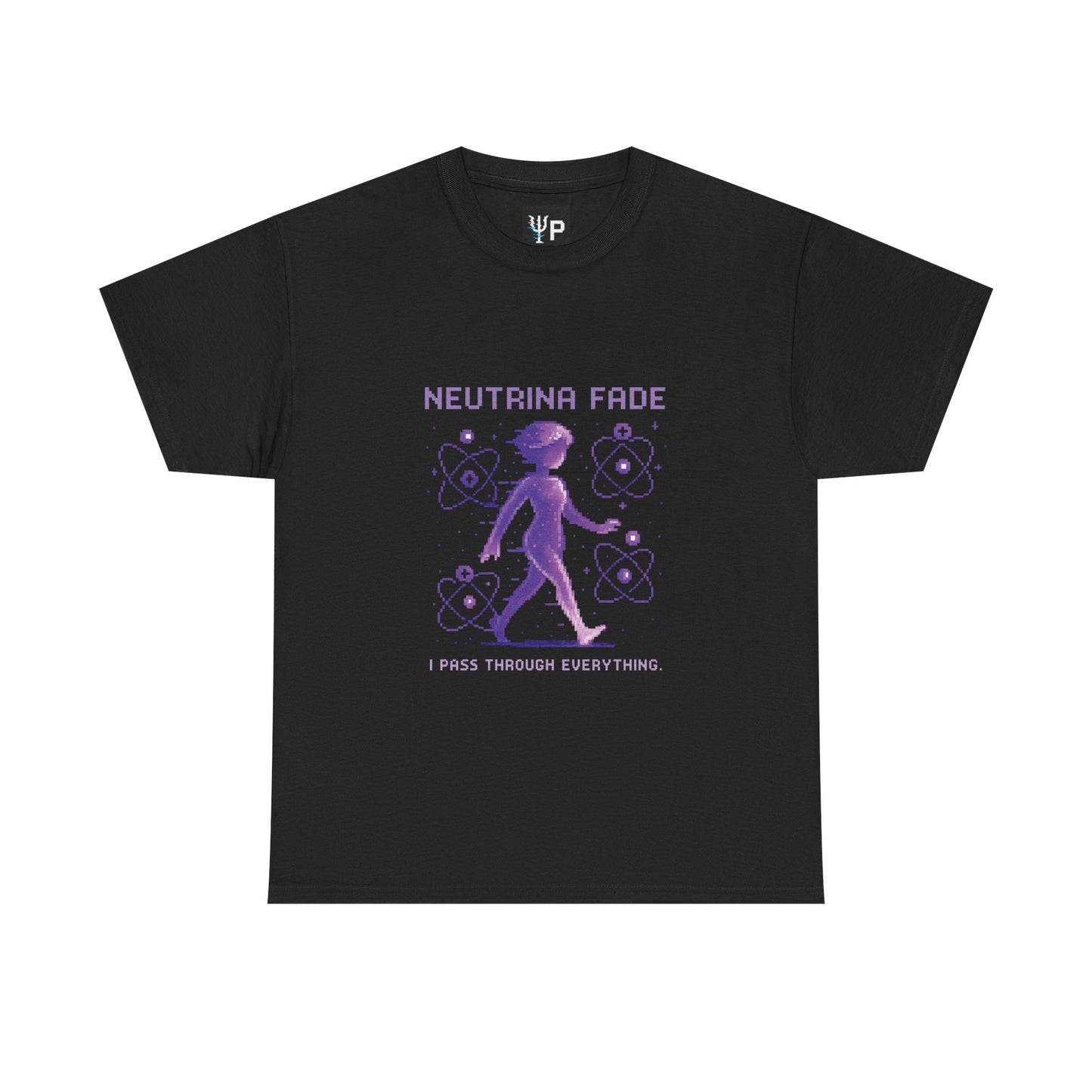 Neutrina Fade – Neutrino Ghost Matter Pixel Tee - PixelatedPhysics