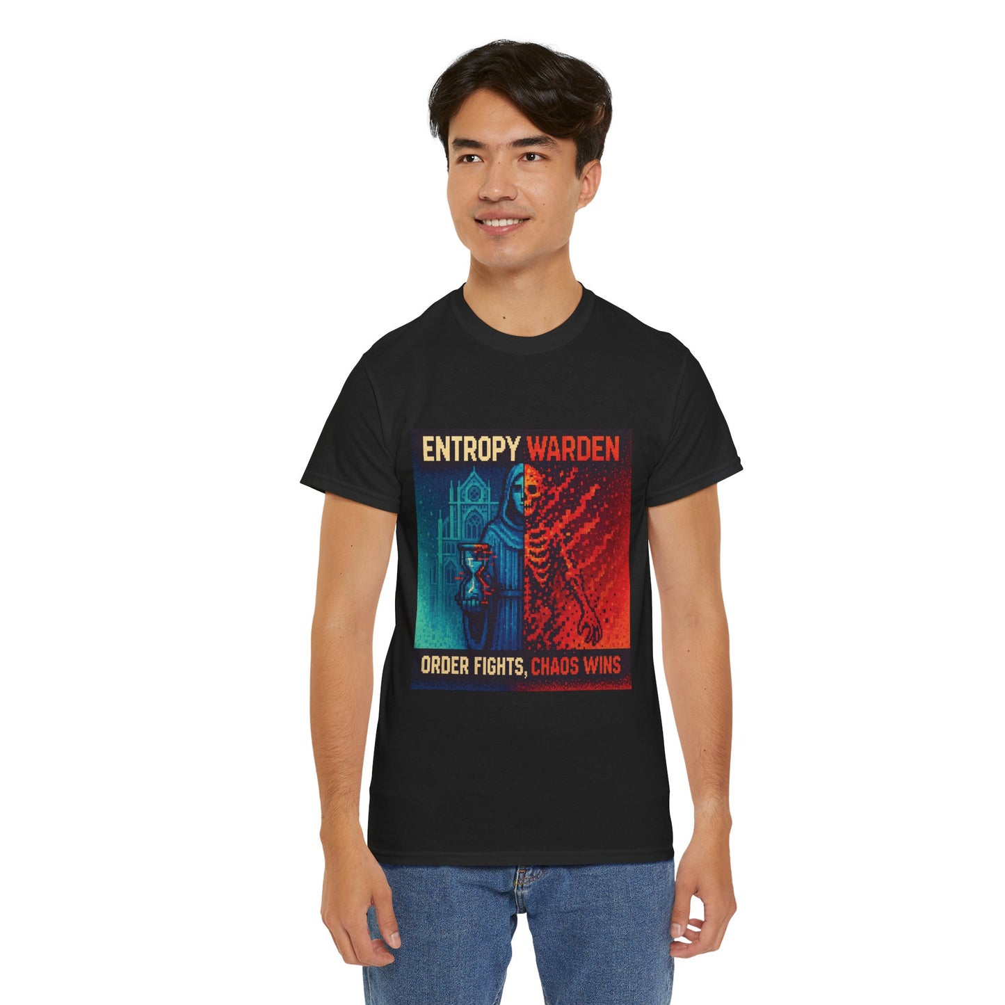 Entropy Warden – Second Law Pixel Tee - PixelatedPhysics