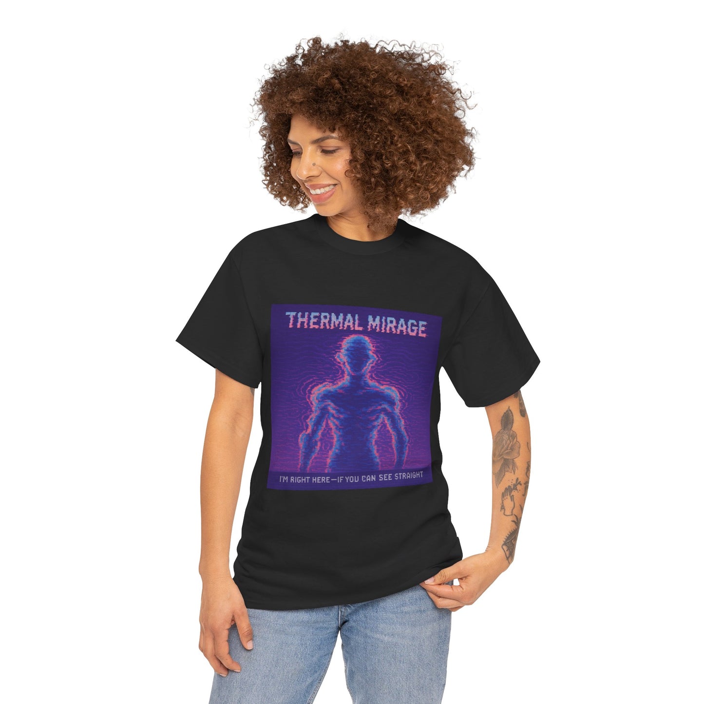Thermal Mirage – Heat Refraction / Optical Distortion Pixel Tee - PixelatedPhysics