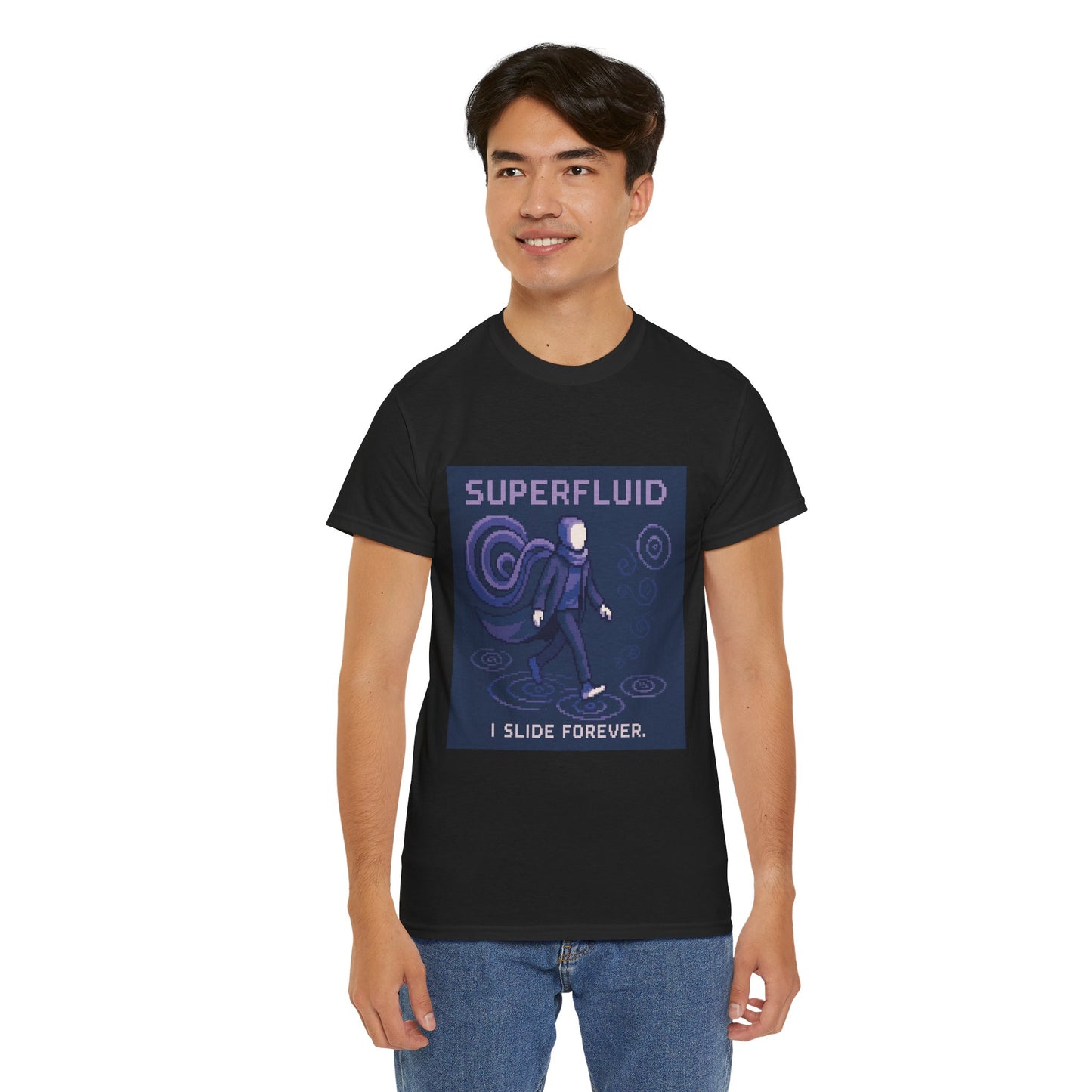 Superfluid- Quantum Fluid at Near Absolute Zero Pixel Tee - PixelatedPhysics