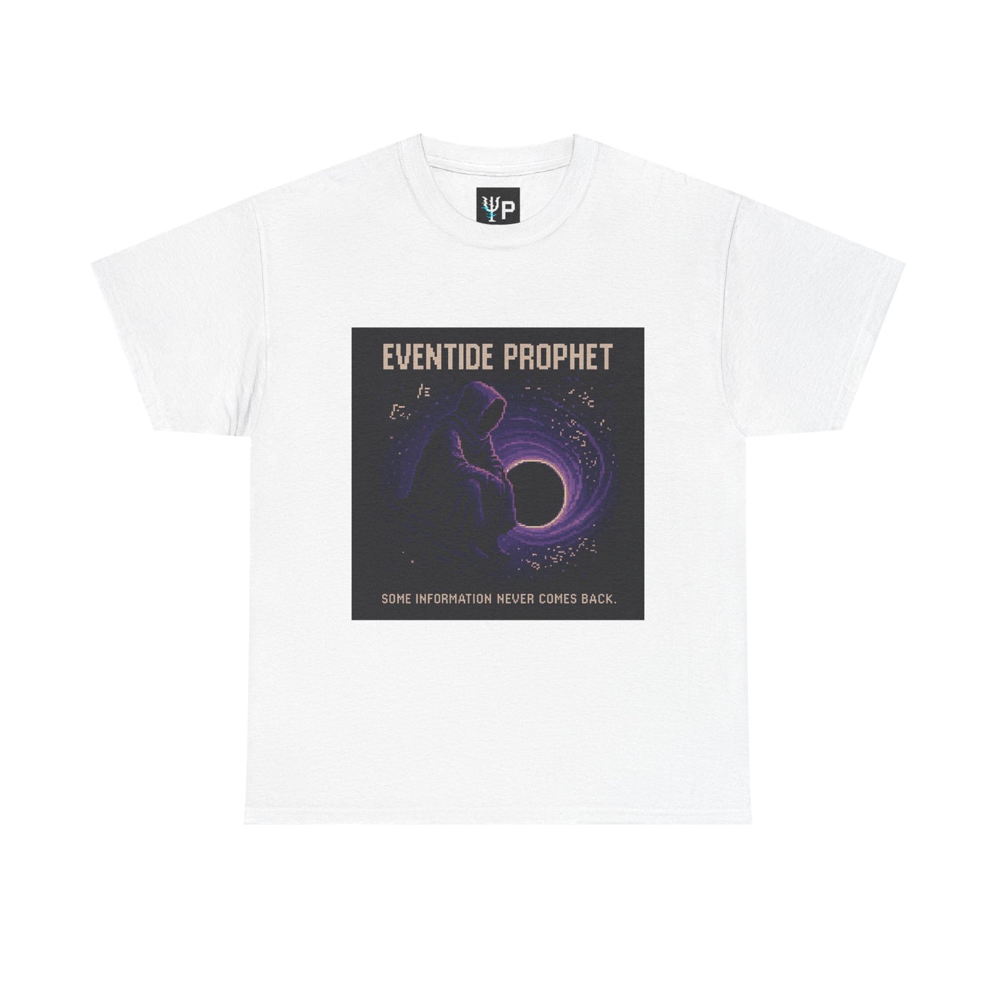 Eventide Prophet – Phenomenon: Information Loss at the Event Horizon Pixel Tee - PixelatedPhysics