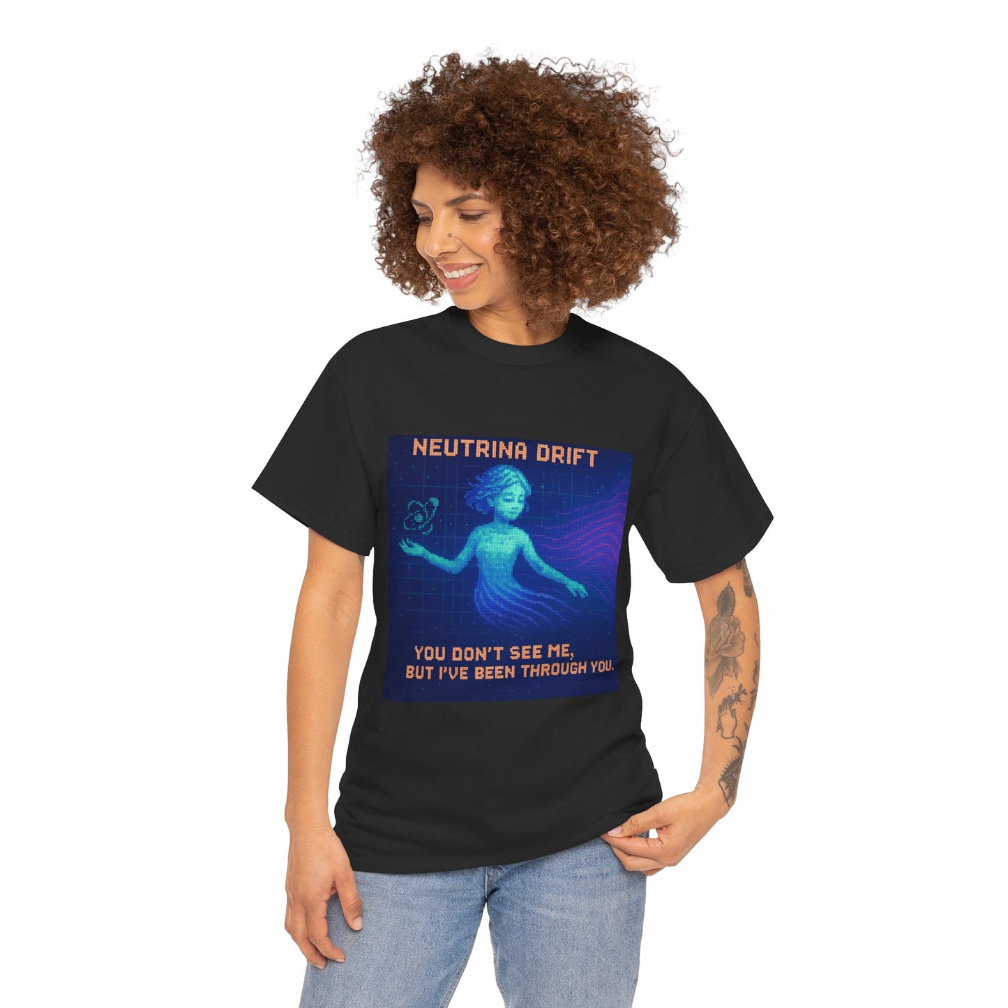 Neutrina Drift – Weak Nuclear Force / Lepton Phase Pixel Tee - PixelatedPhysics