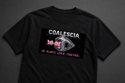 Coalescia – Hong–Ou–Mandel physics T-shirt