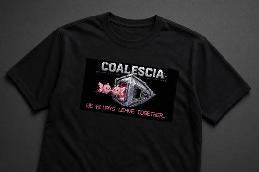 Coalescia – Hong–Ou–Mandel physics T-shirt