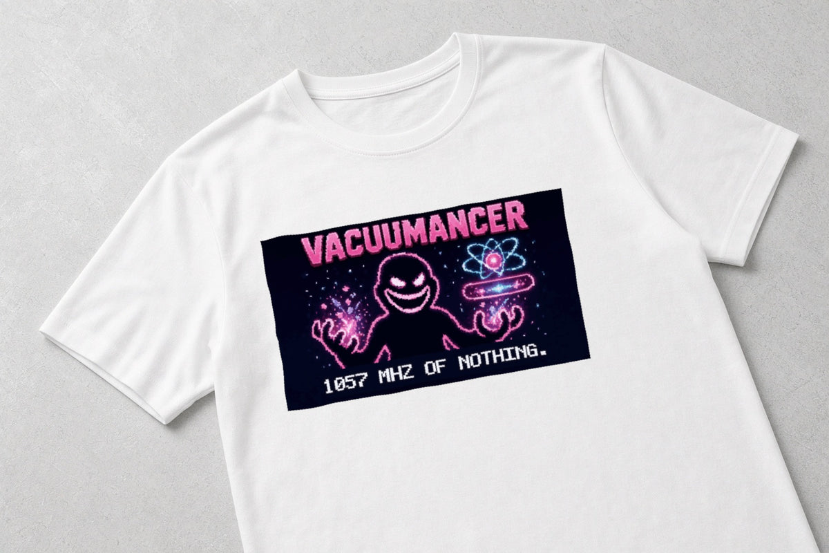 Vacuumancer – Lamb Shift physics T-shirt