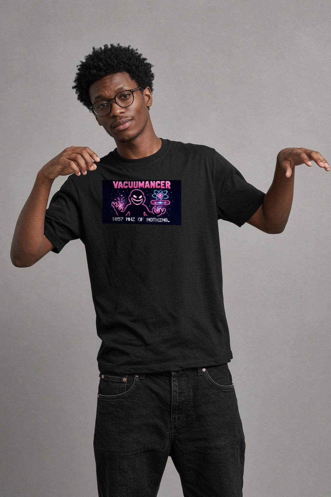 Vacuumancer – Lamb Shift physics T-shirt