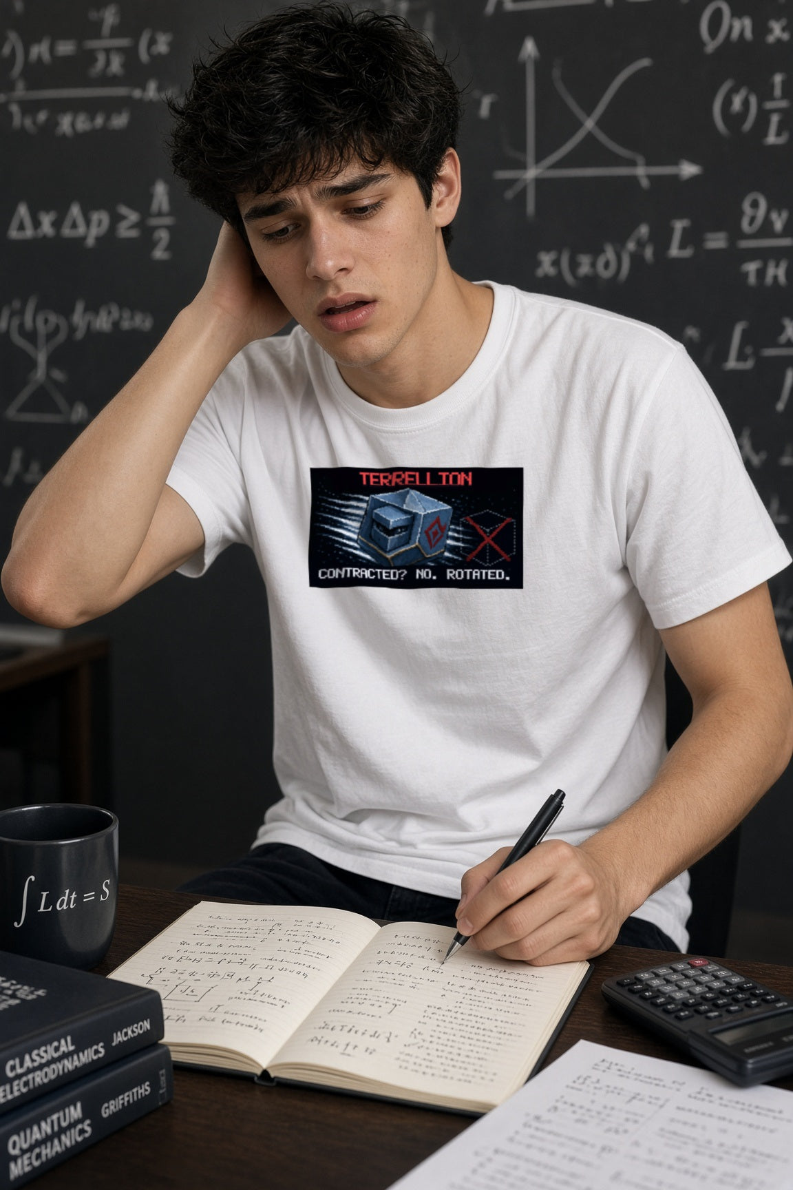 Terrellion – Terrell–Penrose physics T-shirt