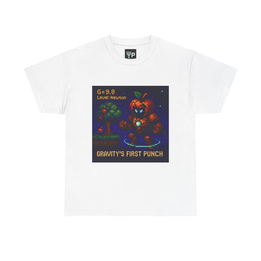 Gravity's First Punch - Newton’s Law of Universal Gravitation (1687) Pixel Tee - PixelatedPhysics