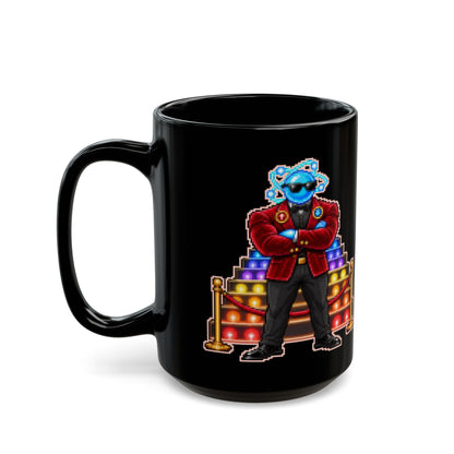 Exclusor – Pauli Exclusion pixel-art physics mug, black ceramic, view 7