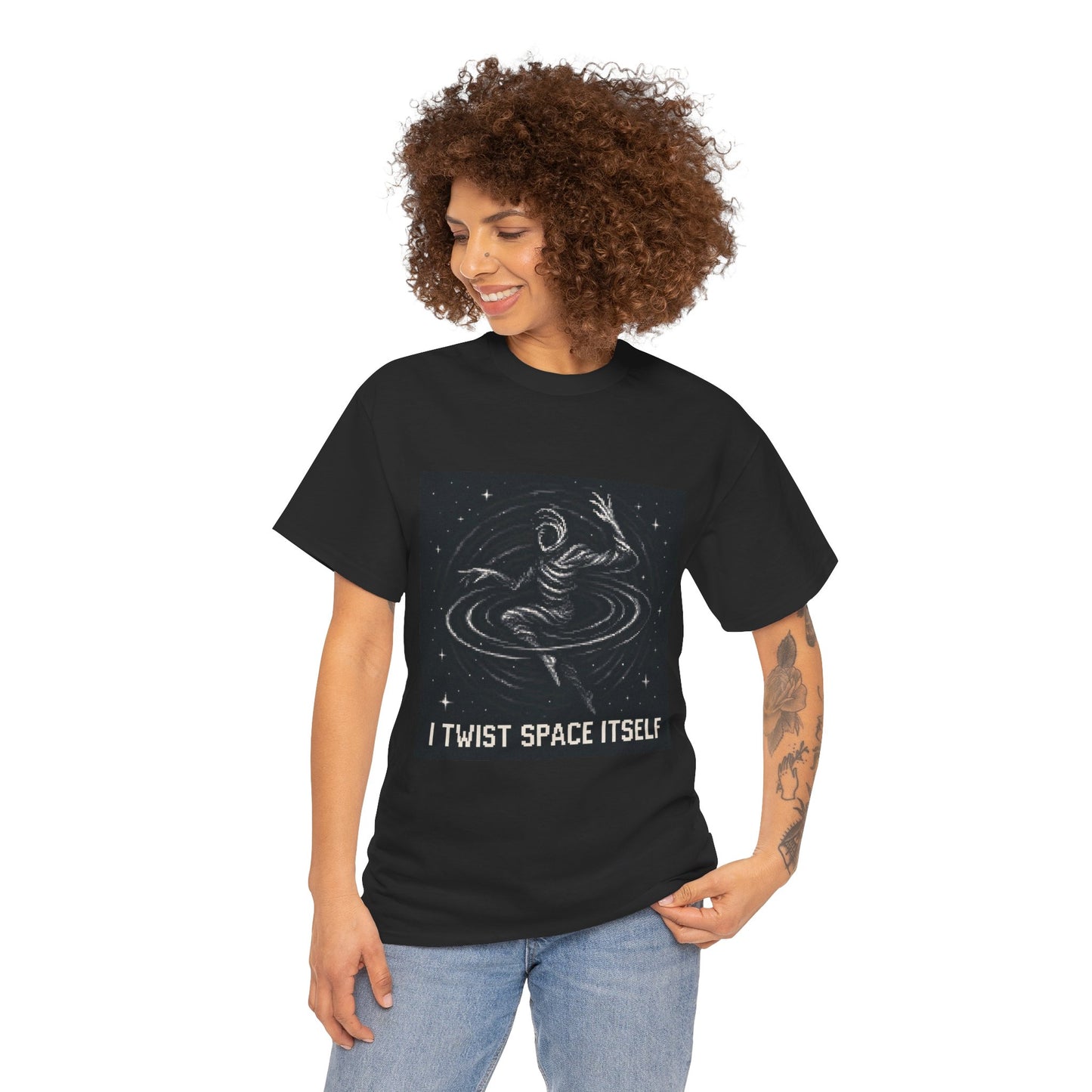 I Twist Space Itself – Spacetime Distortion Pixel Tee - PixelatedPhysics