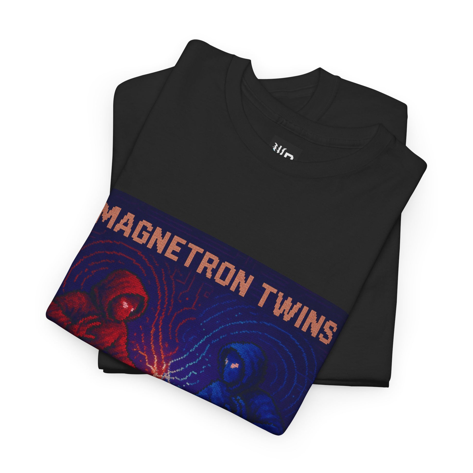 Magnetron Twins – Electromagnetism / Polarity Lock Pixel Tee - PixelatedPhysics