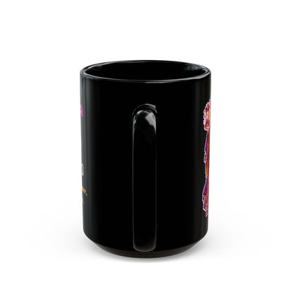 Disordra – Entropy pixel-art physics mug, black ceramic, view 8