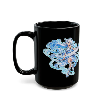 Bernoulla – Bernoulli’s Principle pixel-art physics mug, black ceramic, view 7