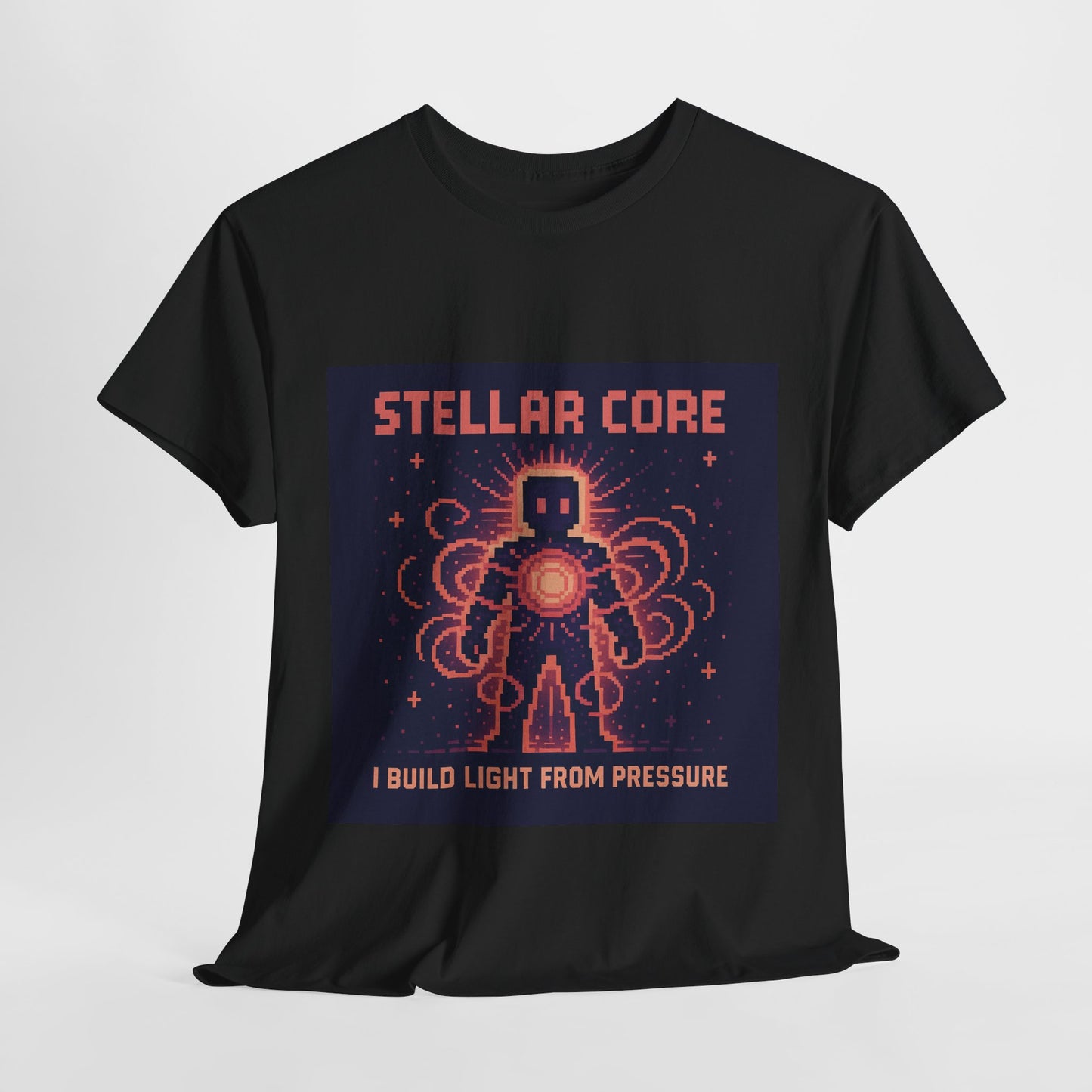 Stellar Core – Nuclear Fusion Pixel Tee - PixelatedPhysics