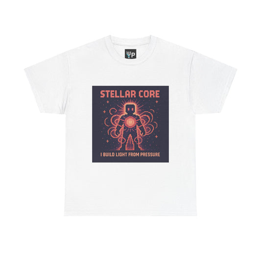 Stellar Core – Nuclear Fusion Pixel Tee - PixelatedPhysics