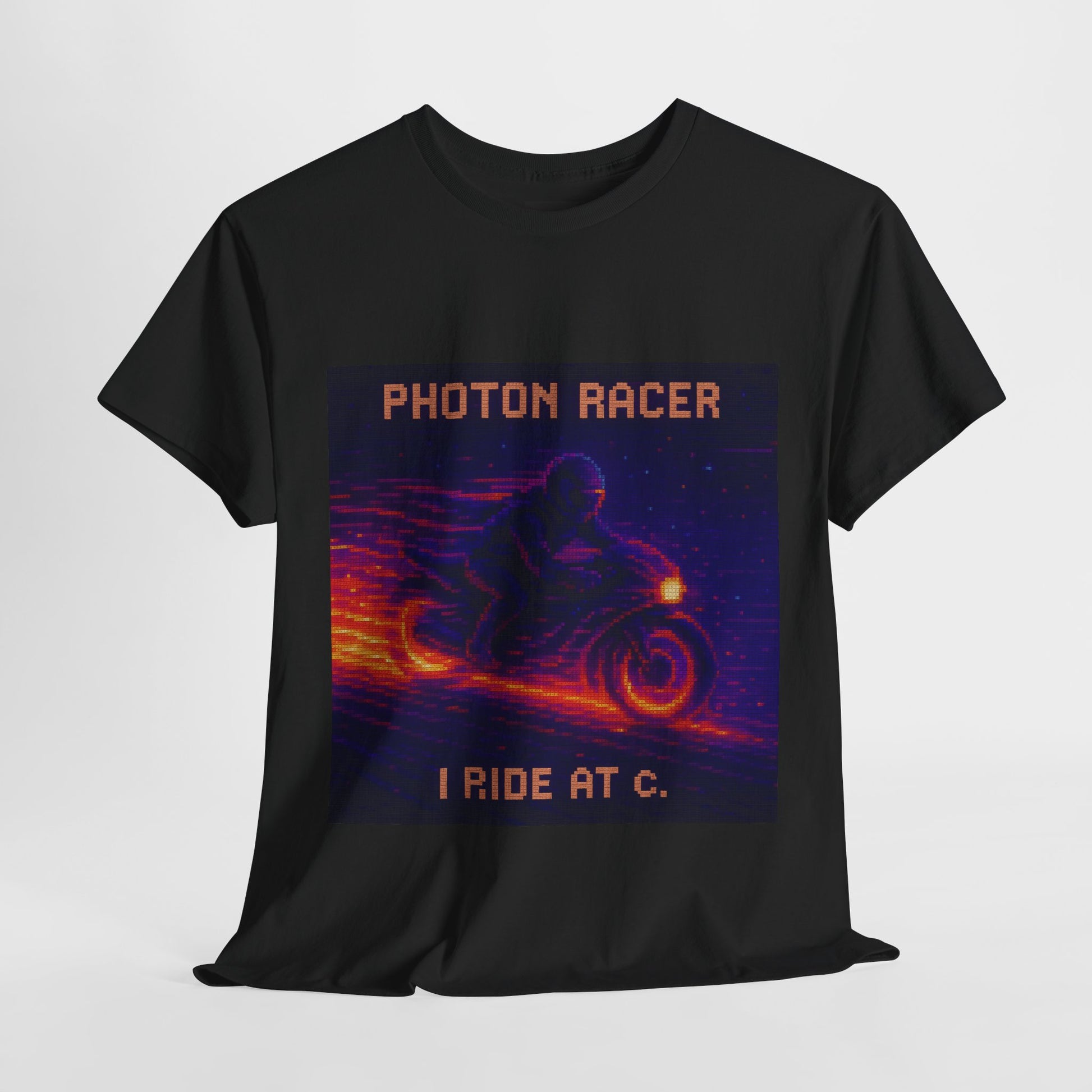 Photon Racer – Electromagnetism / Light-Speed Motion Pixel Tee - PixelatedPhysics