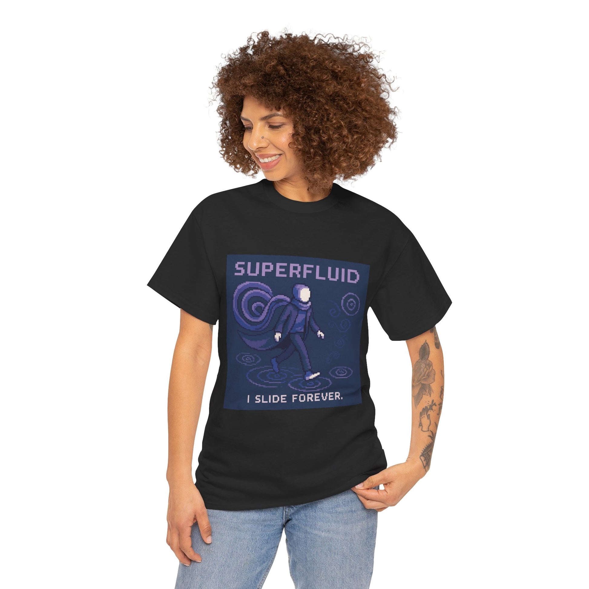 Superfluid- Quantum Fluid at Near Absolute Zero Pixel Tee - PixelatedPhysics