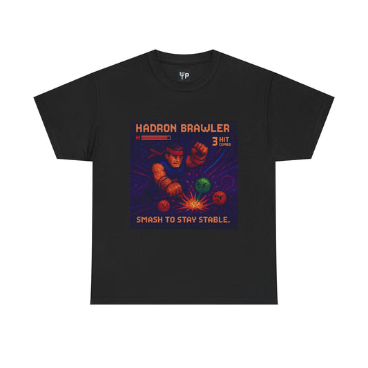 Hadron Brawler – Strong Nuclear Force / Smash Stability Pixel Tee - PixelatedPhysics