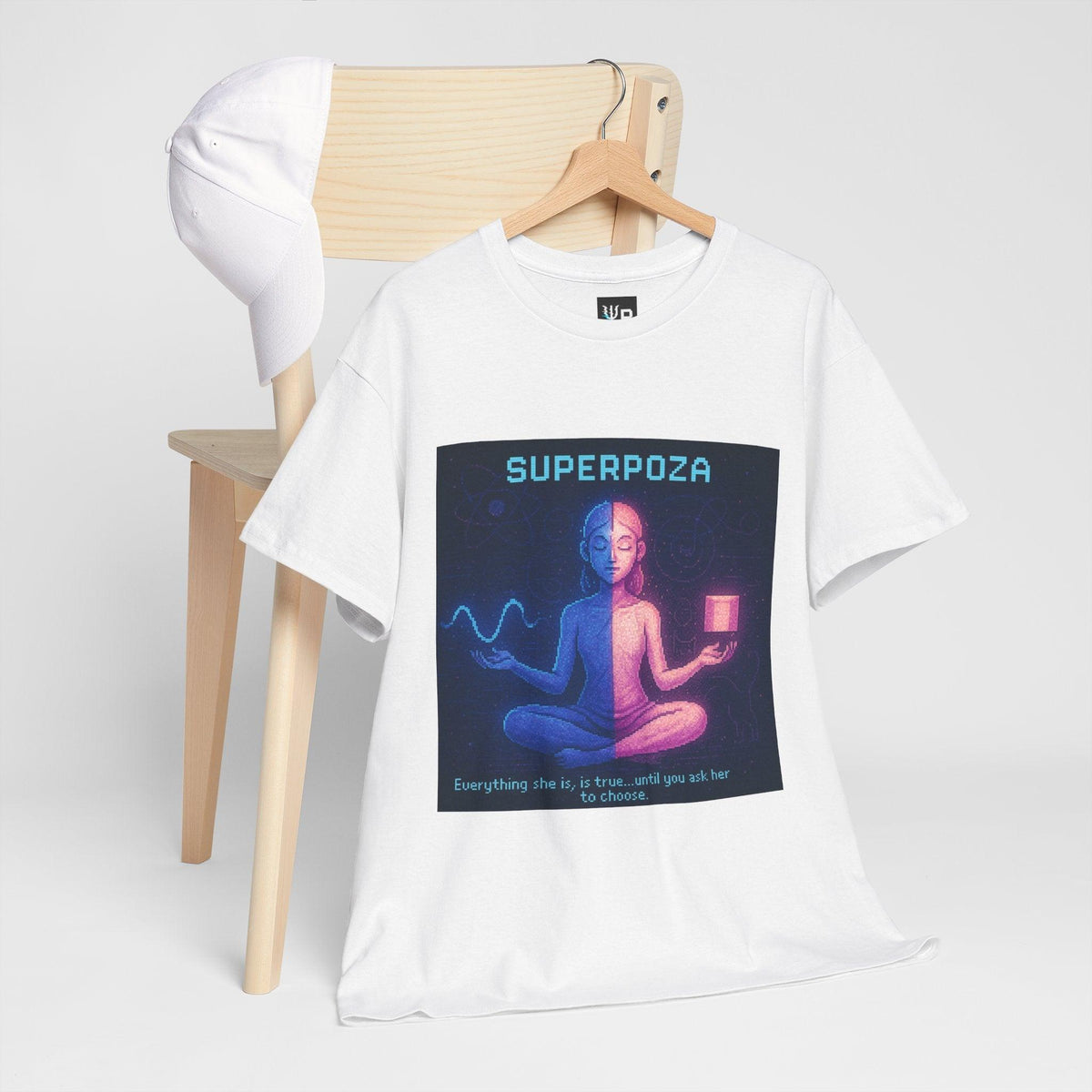 Superpoza – Quantum Superposition physics T-shirt