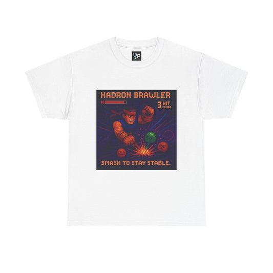 Hadron Brawler – Strong Nuclear Force / Smash Stability Pixel Tee - PixelatedPhysics