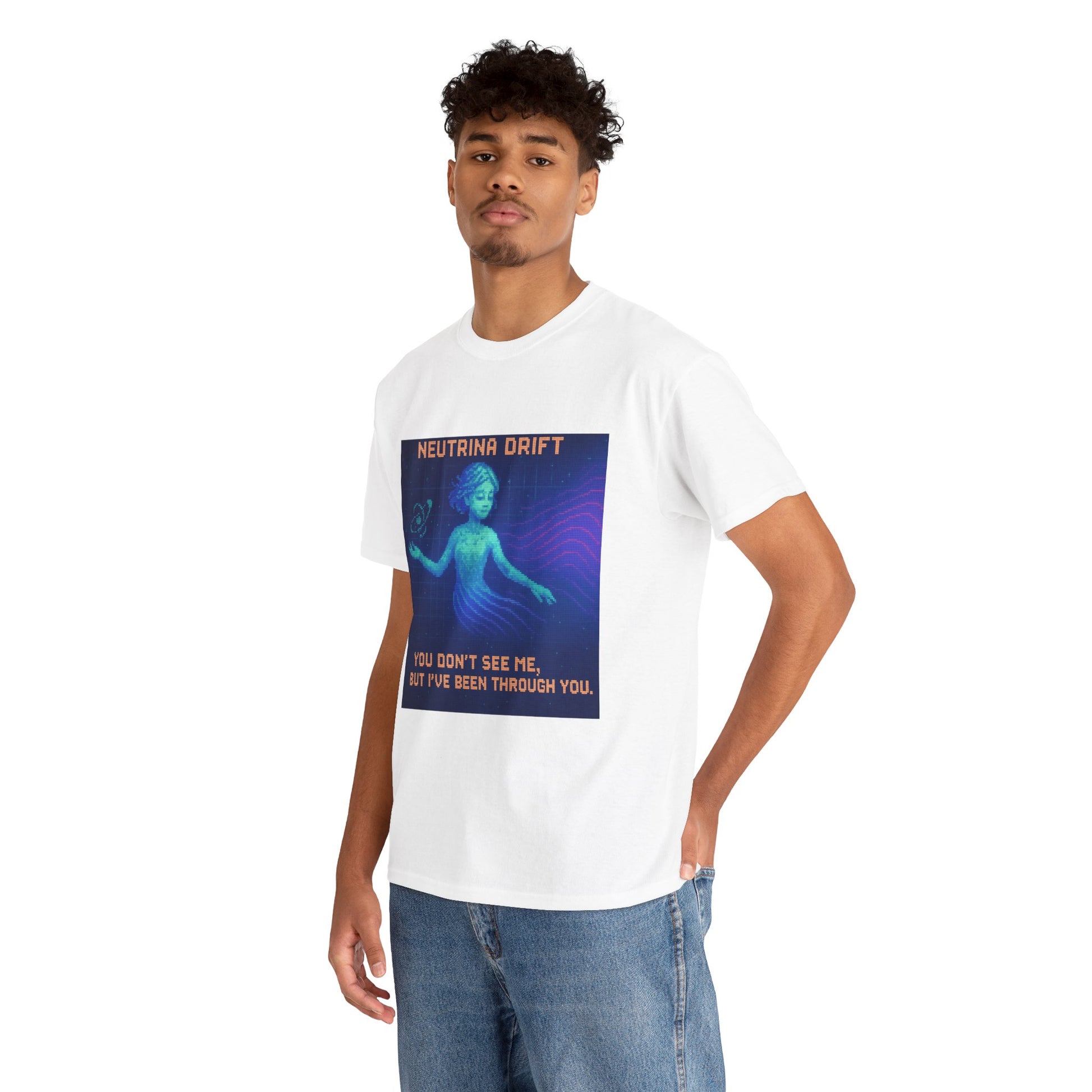 Neutrina Drift – Weak Nuclear Force / Lepton Phase Pixel Tee - PixelatedPhysics