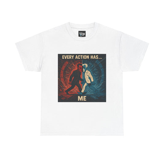 Every Action Has... Me – Newton's Third Law Pixel Tee - PixelatedPhysics