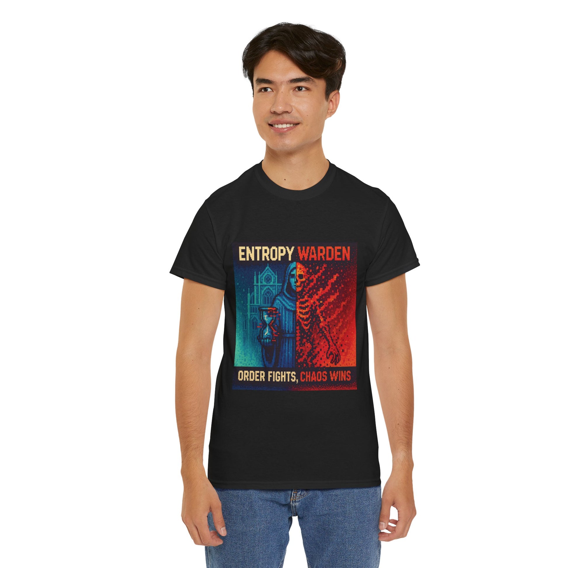 Entropy Warden – Second Law Pixel Tee - PixelatedPhysics
