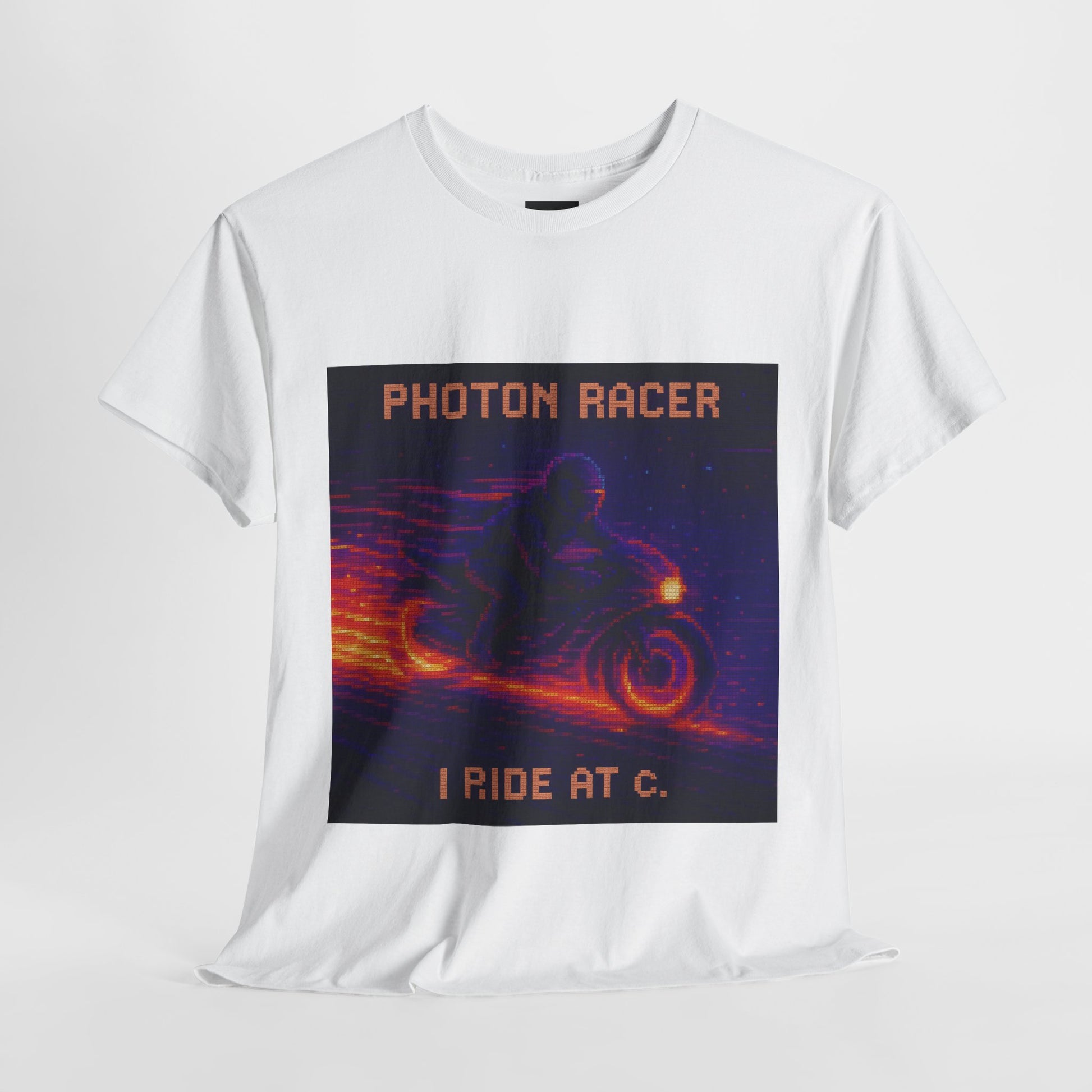Photon Racer – Electromagnetism / Light-Speed Motion Pixel Tee - PixelatedPhysics