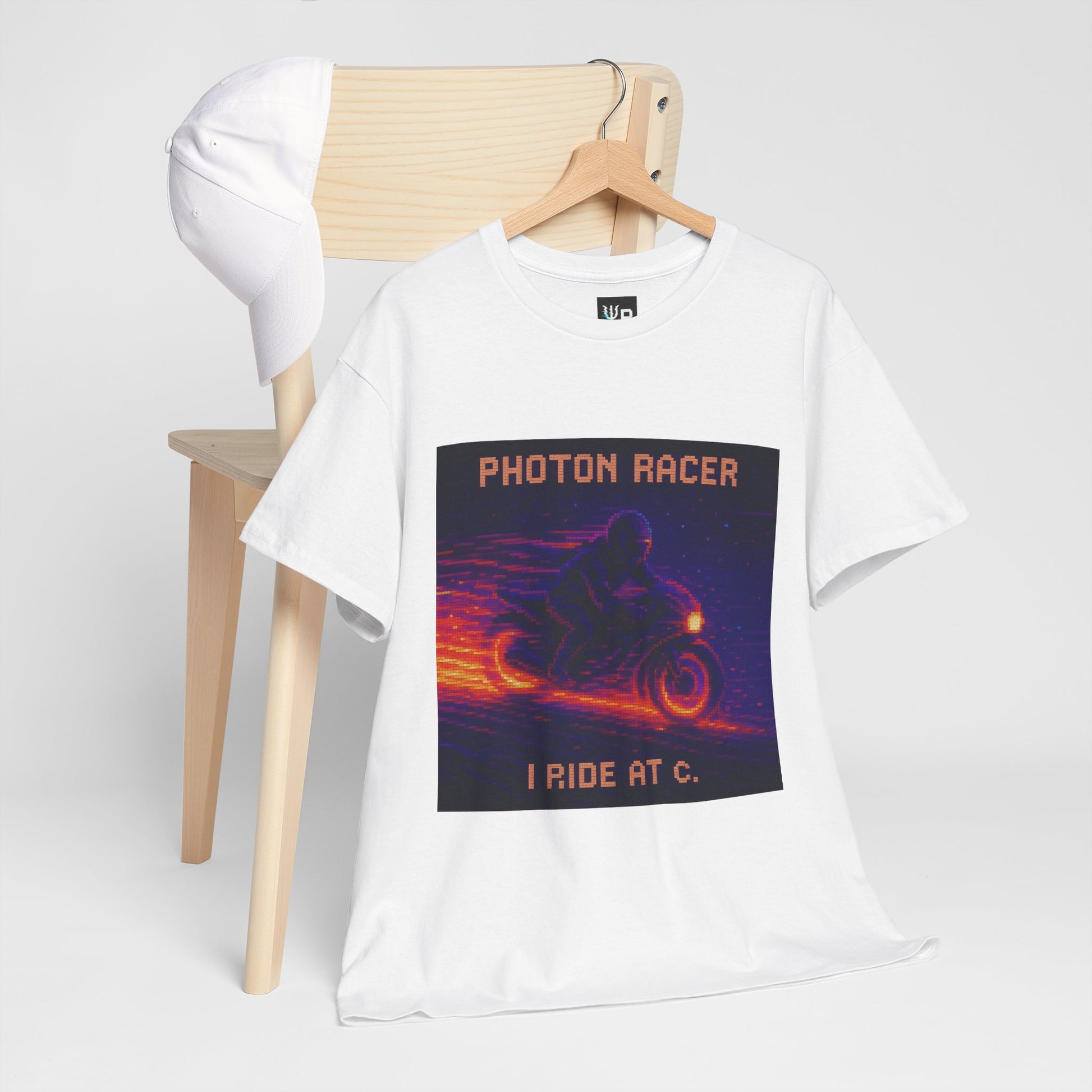 Photon Racer – Electromagnetism / Light-Speed Motion Pixel Tee - PixelatedPhysics