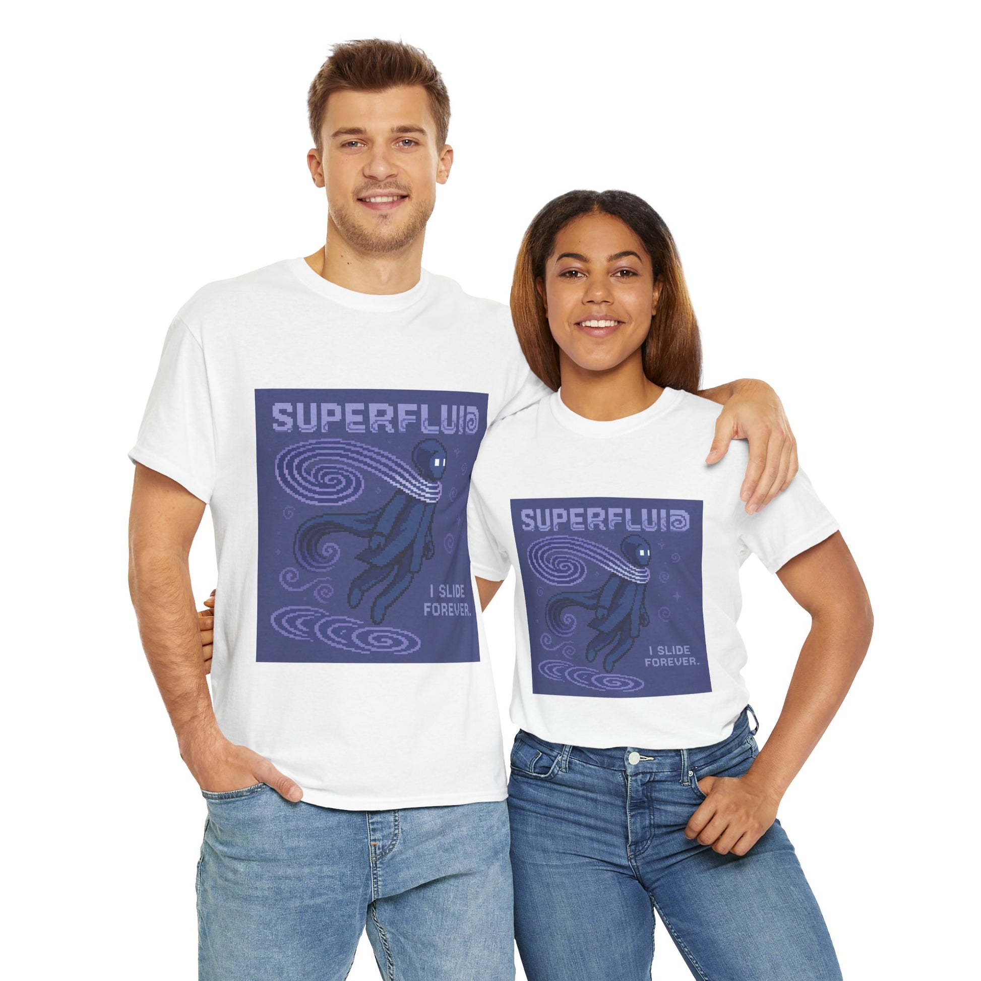 Superfluid- Quantum Fluid at Near Absolute Zero Pixel Tee - PixelatedPhysics