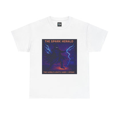 The Spark Herald – Electromagnetism / Lightning Command Pixel Tee - PixelatedPhysics