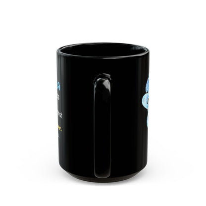 Bernoulla – Bernoulli’s Principle pixel-art physics mug, black ceramic, view 8