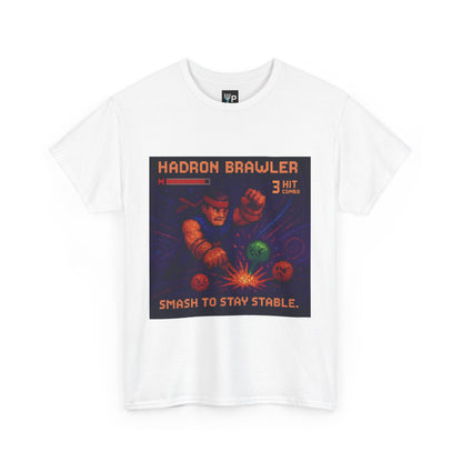 Hadron Brawler – Strong Nuclear Force / Smash Stability Pixel Tee - PixelatedPhysics