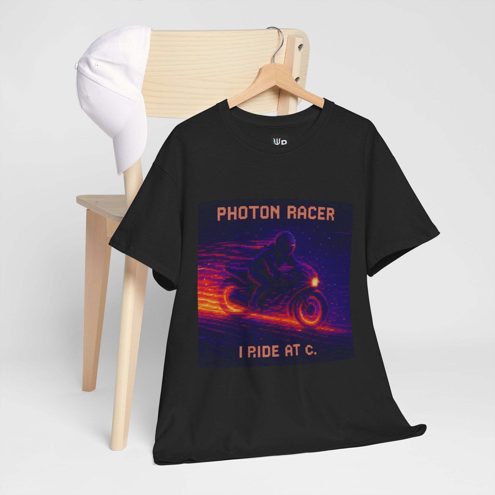 Photon Racer – Electromagnetism / Light-Speed Motion Pixel Tee - PixelatedPhysics
