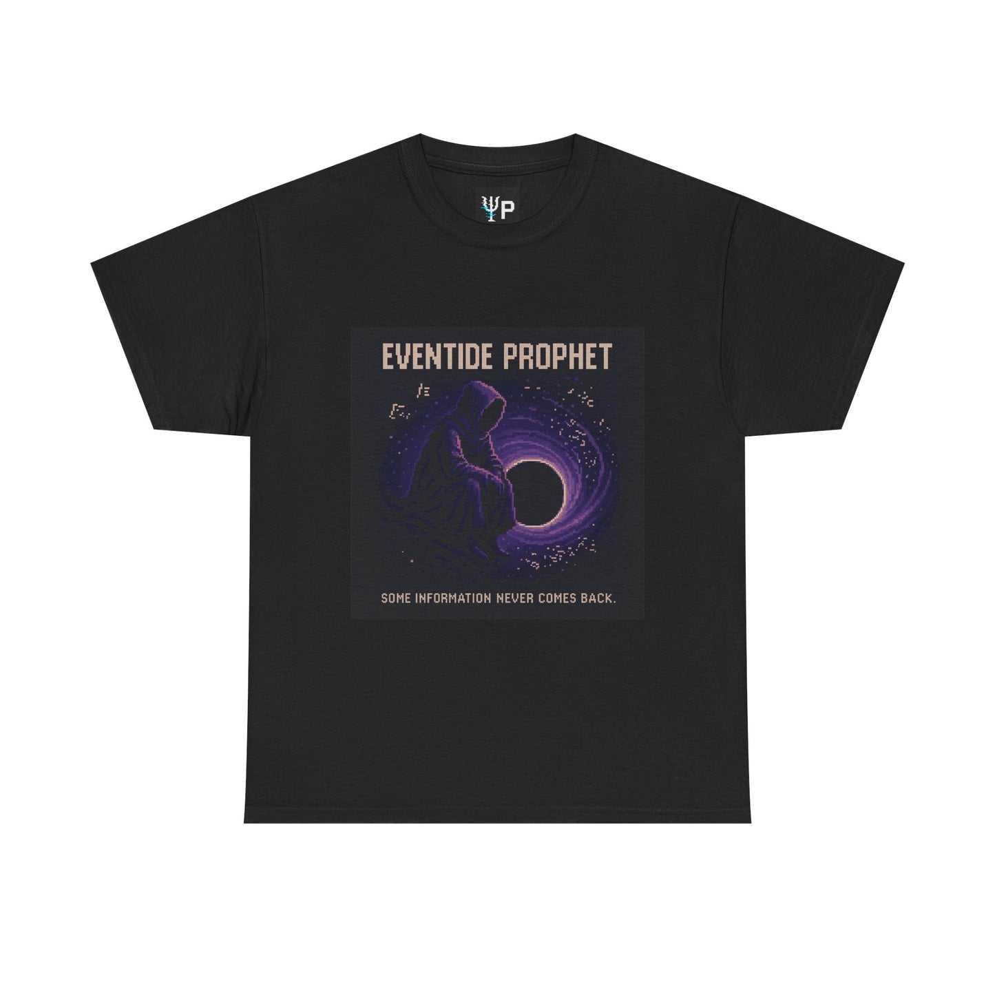 Eventide Prophet – Phenomenon: Information Loss at the Event Horizon Pixel Tee - PixelatedPhysics