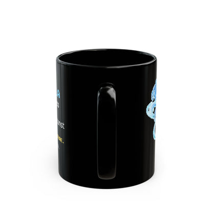 Bernoulla – Bernoulli’s Principle pixel-art physics mug, black ceramic, view 5