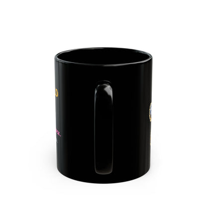 Springald – Hooke’s Law pixel-art physics mug, black ceramic, view 5