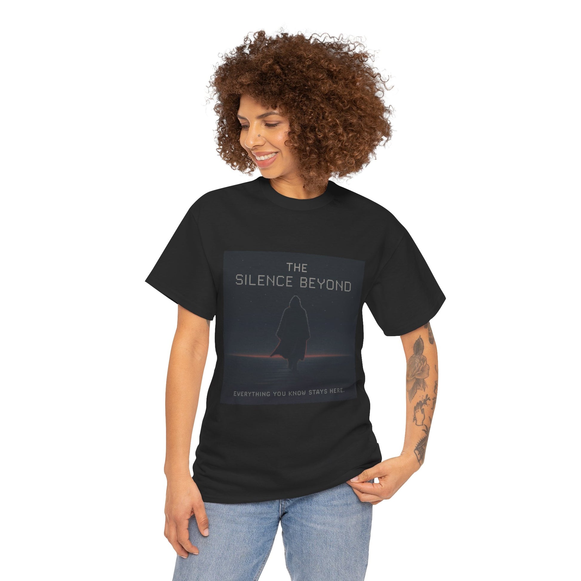 The Silence Beyond – Cosmic Horizon / Observable Limit Pixel Tee - PixelatedPhysics