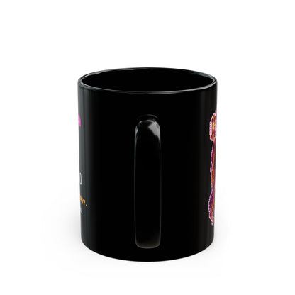 Disordra – Entropy pixel-art physics mug, black ceramic, view 5