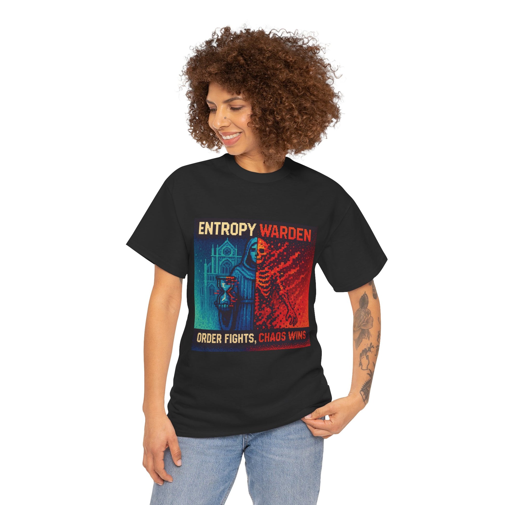 Entropy Warden – Second Law Pixel Tee - PixelatedPhysics