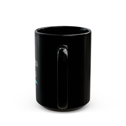Qubitta – Quantum Superposition pixel-art physics mug, black ceramic, view 8