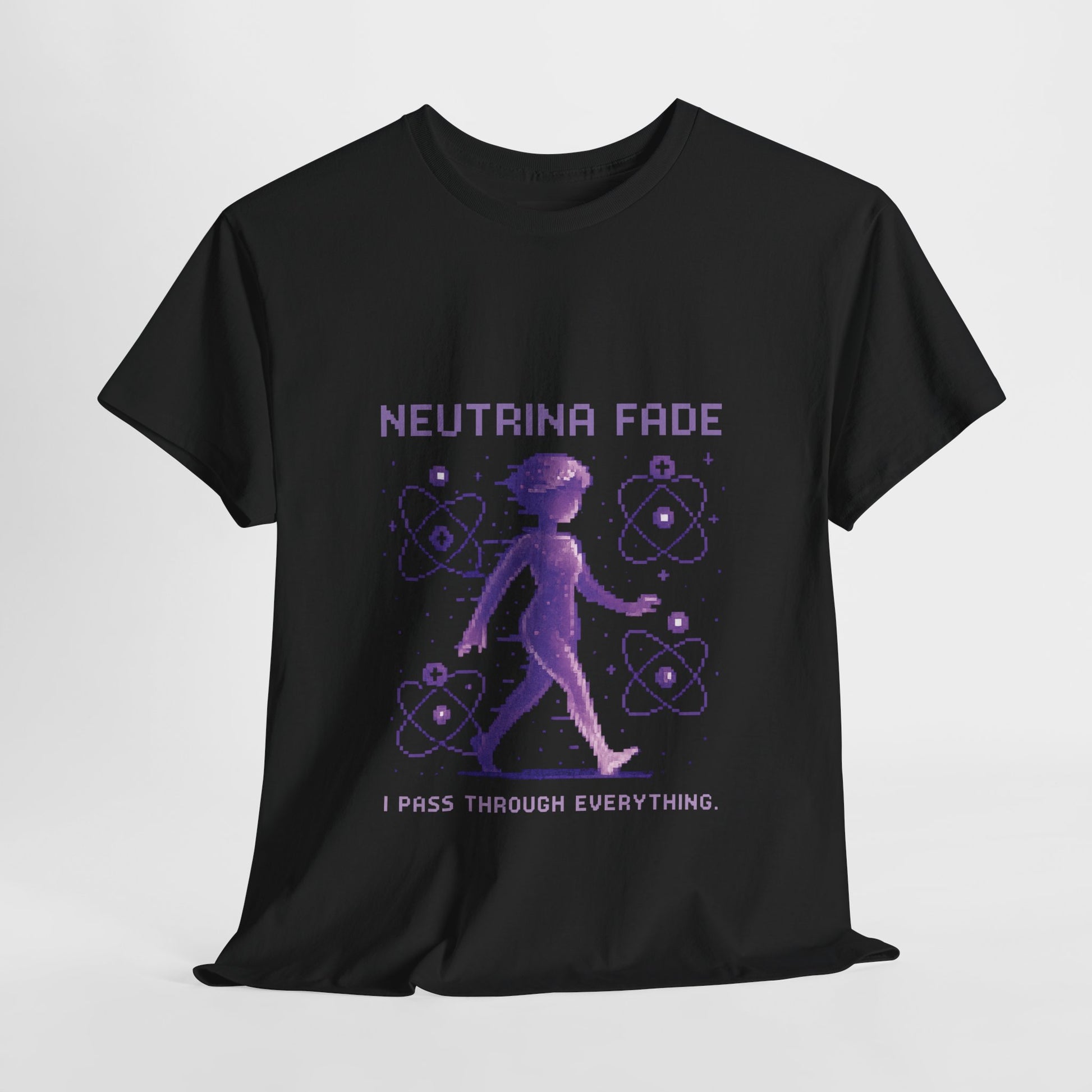 Neutrina Fade – Neutrino Ghost Matter Pixel Tee - PixelatedPhysics