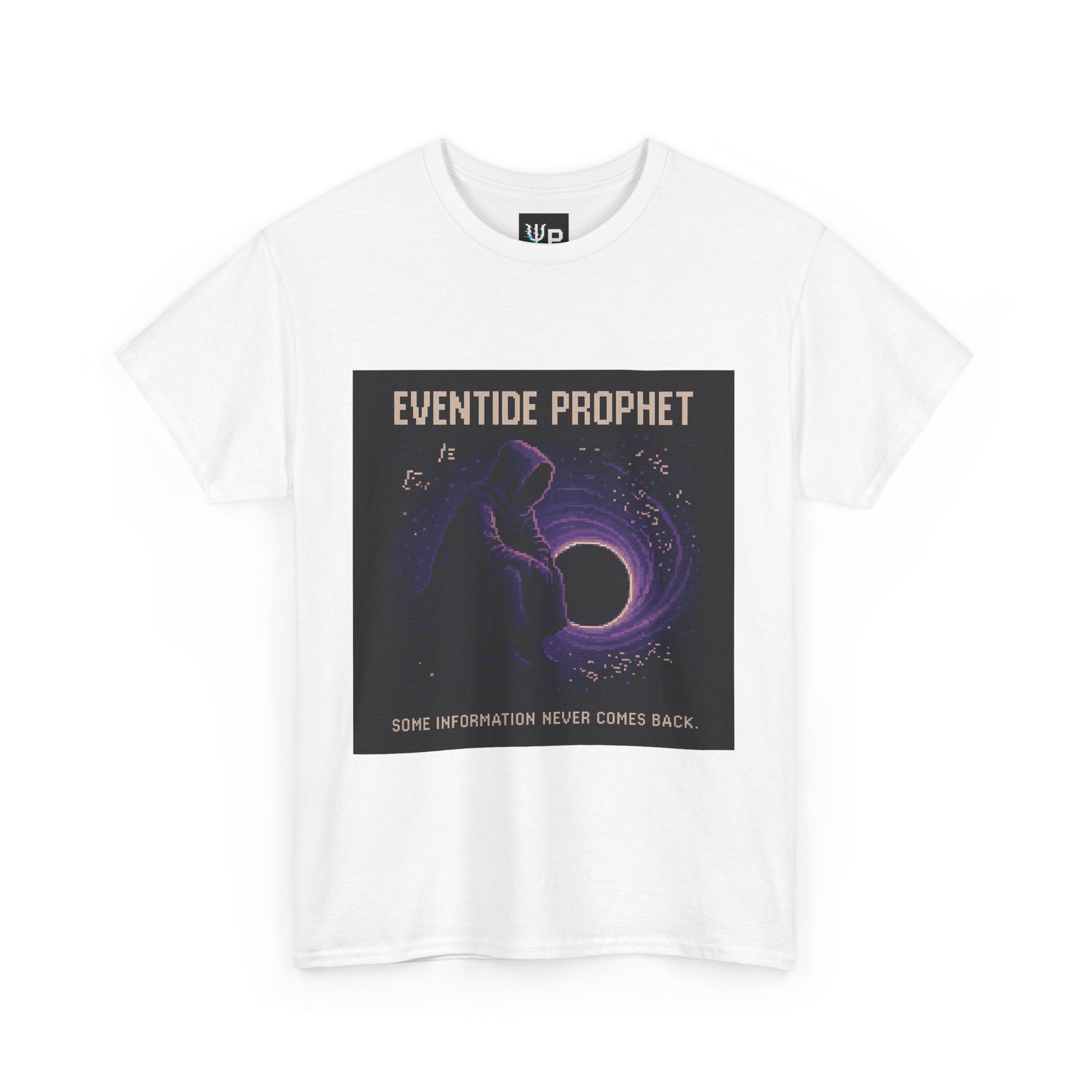 Eventide Prophet – Phenomenon: Information Loss at the Event Horizon Pixel Tee - PixelatedPhysics