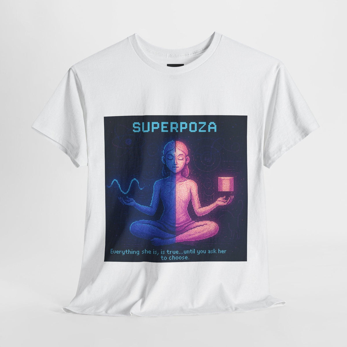 Superpoza – Quantum Superposition physics T-shirt